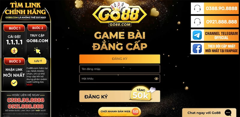 Đăng nhập Go88: Cổng game đổi thưởng đỉnh cao Châu Á 5 Điền thông tin chính xác khi thực hiện đăng nhập vào Go88